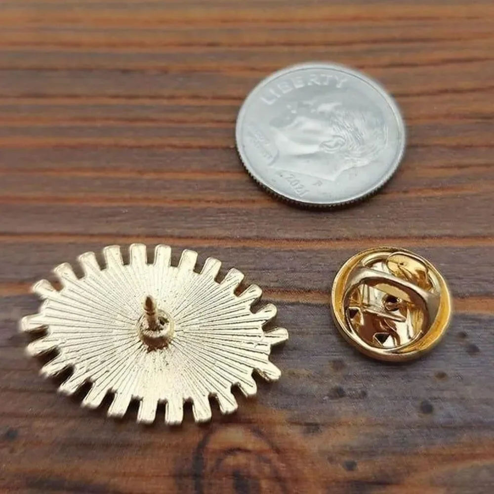 Eye Pin, goldtone metal‎